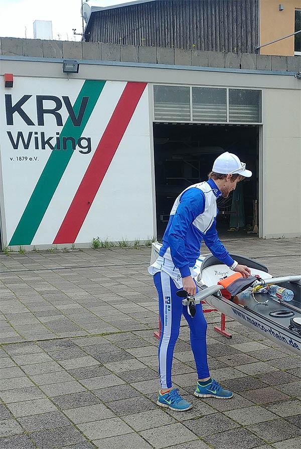 Marco Mattes beim KRV-Wiking Marco Mattes beim KRV-Wiking